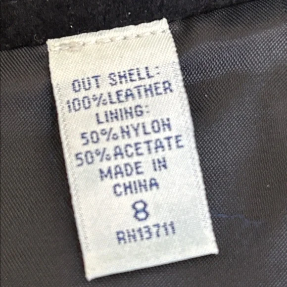 Vintage  Black Suede Straight Skirt from Lord & Taylor - Picture 4 of 5